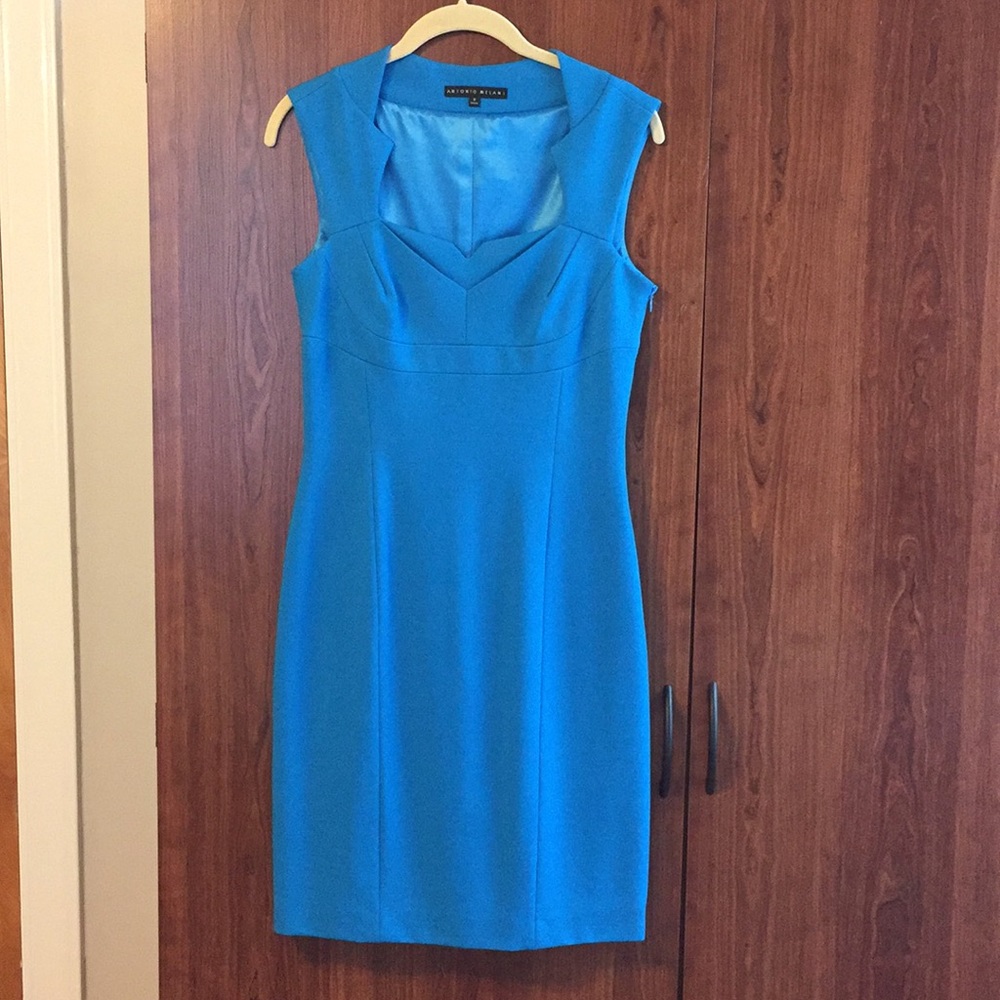 Blue Sheath Dress